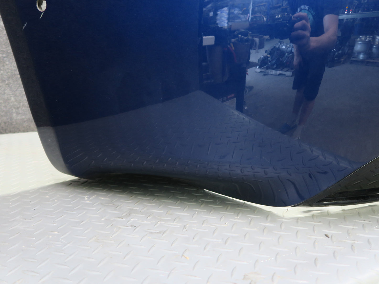 2016-2019 Tesla Model S 75D Rear Bumper Cover W/o PDC Sensors Blue