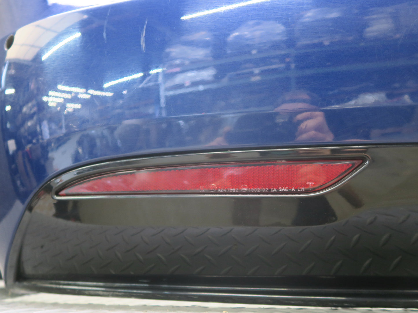 2016-2019 Tesla Model S 75D Rear Bumper Cover W/o PDC Sensors Blue