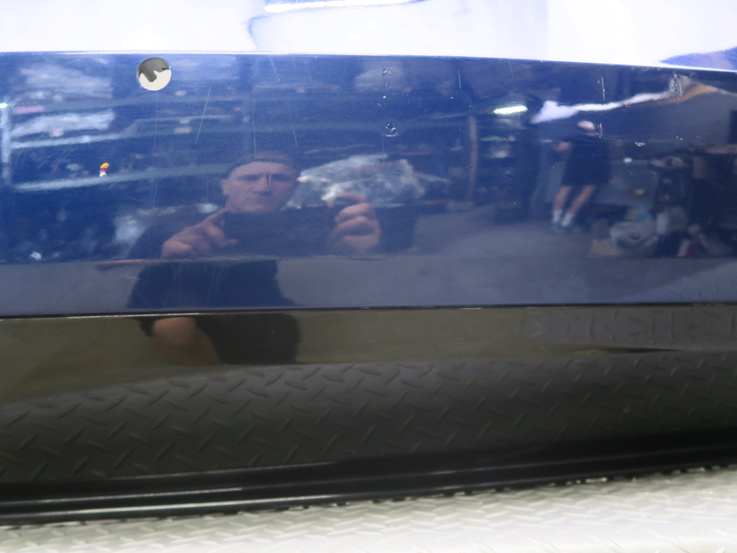 2016-2019 Tesla Model S 75D Rear Bumper Cover W/o PDC Sensors Blue