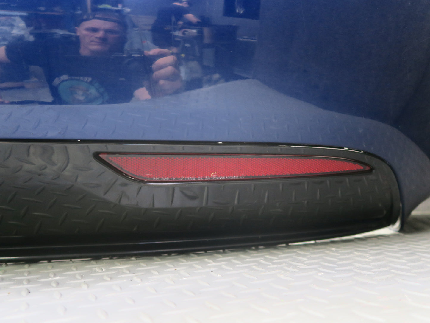 2016-2019 Tesla Model S 75D Rear Bumper Cover W/o PDC Sensors Blue