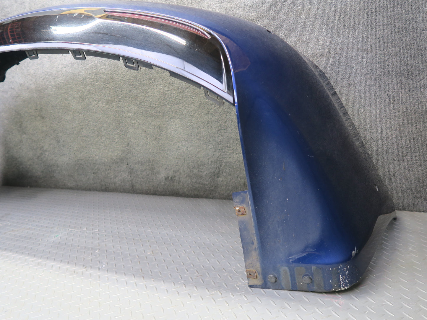 2016-2019 Tesla Model S 75D Rear Bumper Cover W/o PDC Sensors Blue