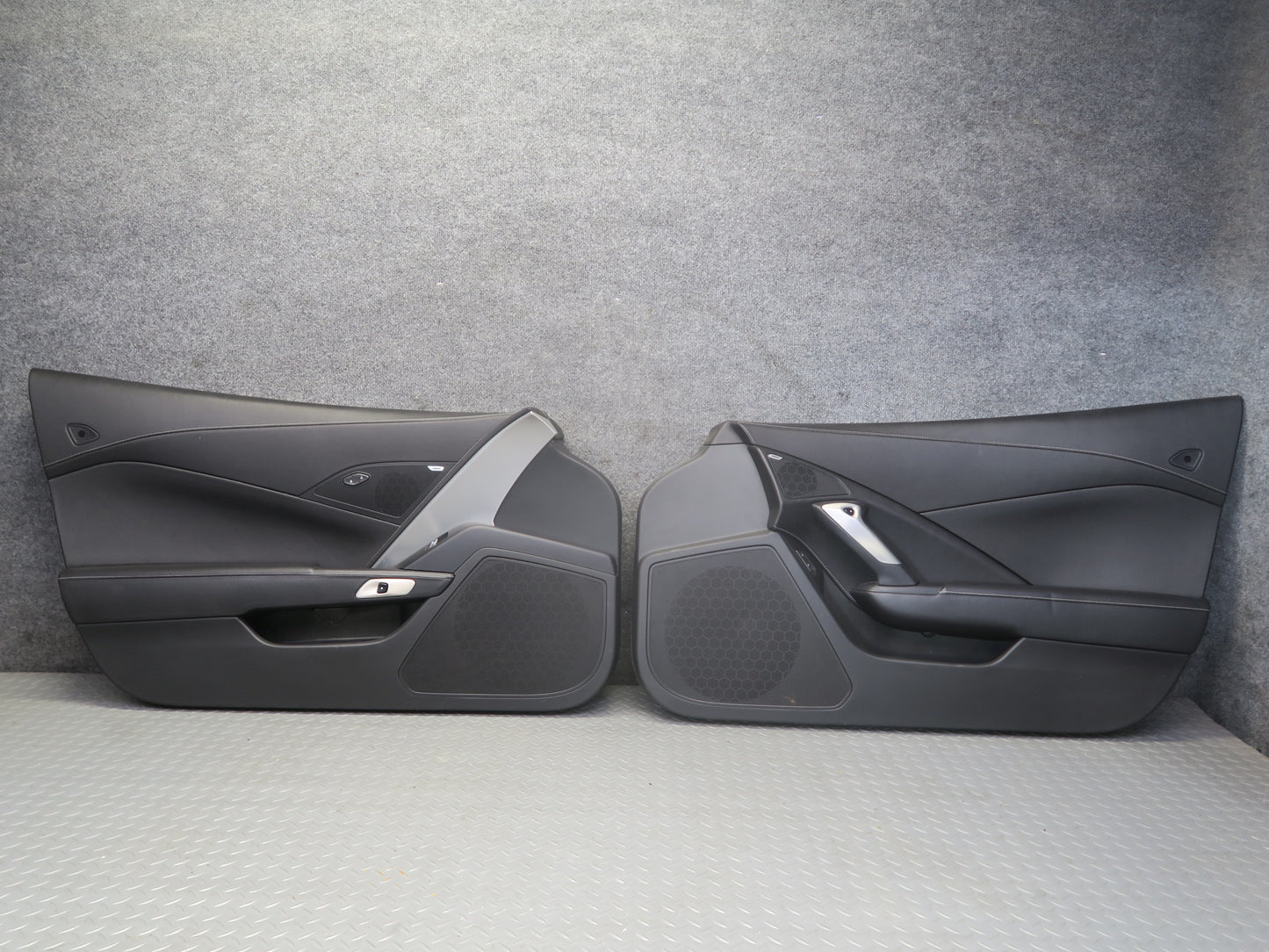 14-19 Chevrolet Corvette C7 Set of 2 Door Interior Trim Cover Panel OEM