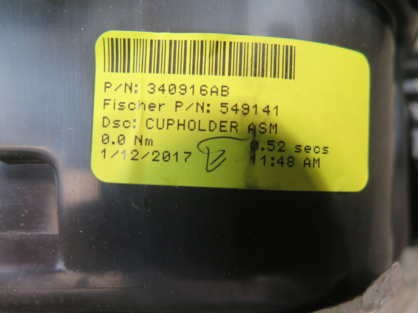 14-17 Chevrolet Corvette C7 Center Console CUP Holder 340916AB OEM