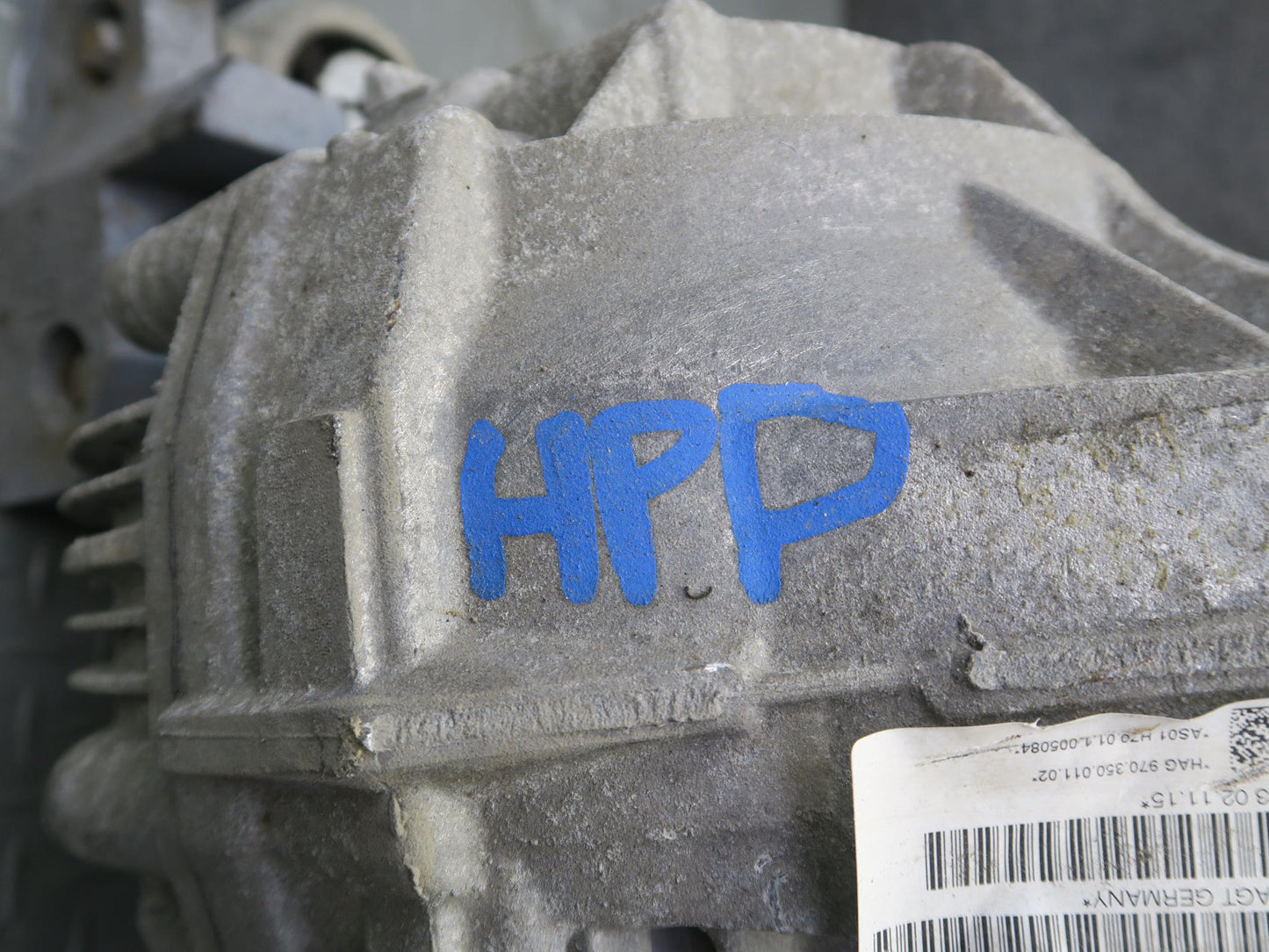 11-16 Porsche Panamera 4 970 3.6L Rear Differential Axle Carrier 3.90 Ratio 37k