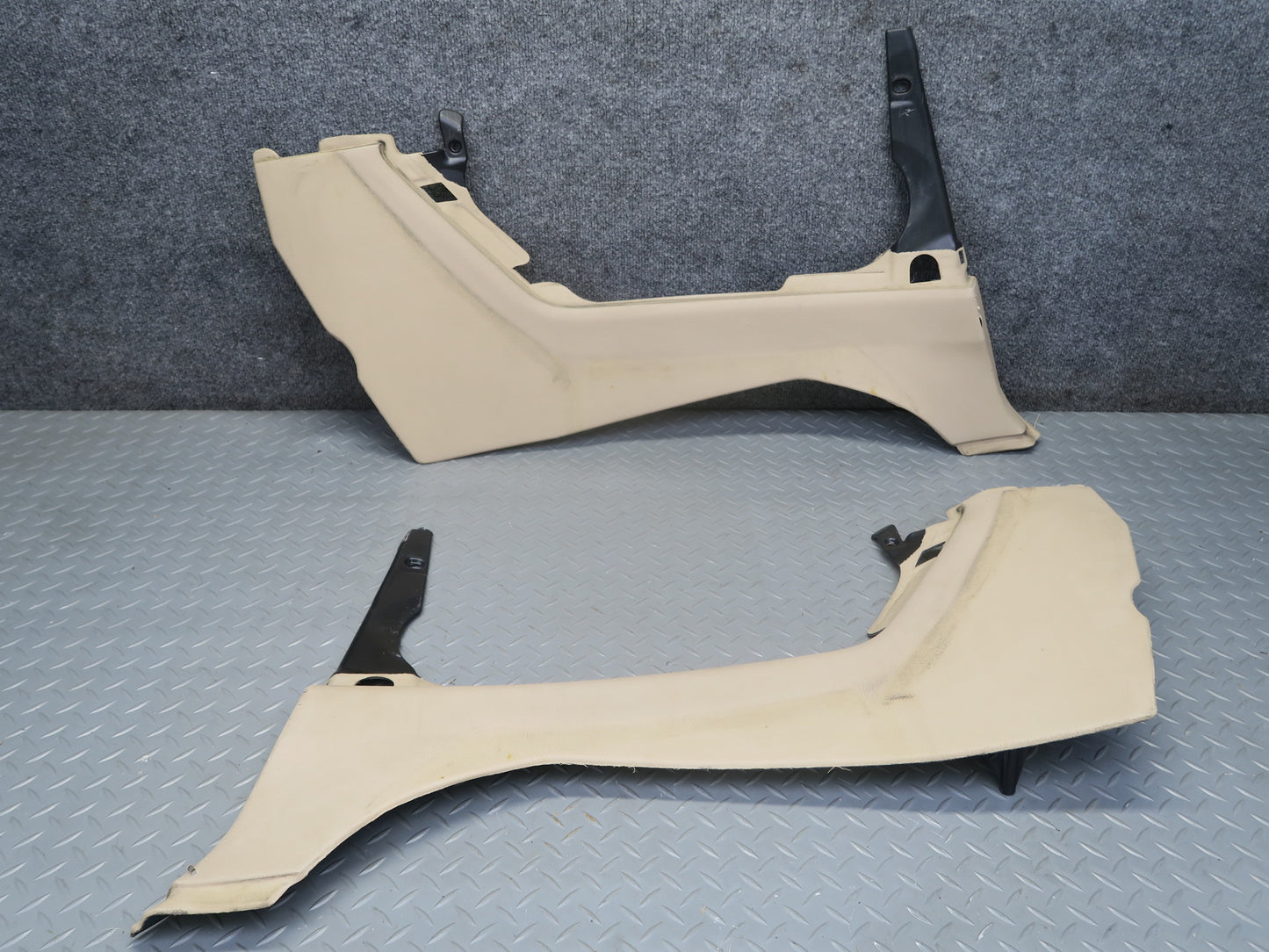 01-06 BMW E46 330ci Conv Set of 2 Rear Lower Quarter Trim Cover Panel Beige OEM