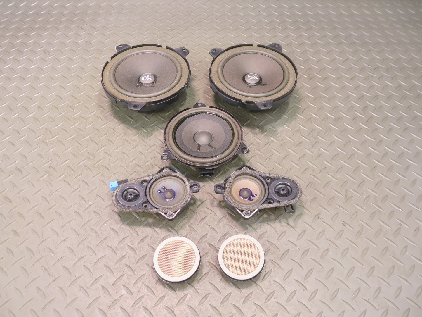 01-06 BMW E46 330ci Convertible Set of 7 Harman Kardon Tweeter Speaker OEM