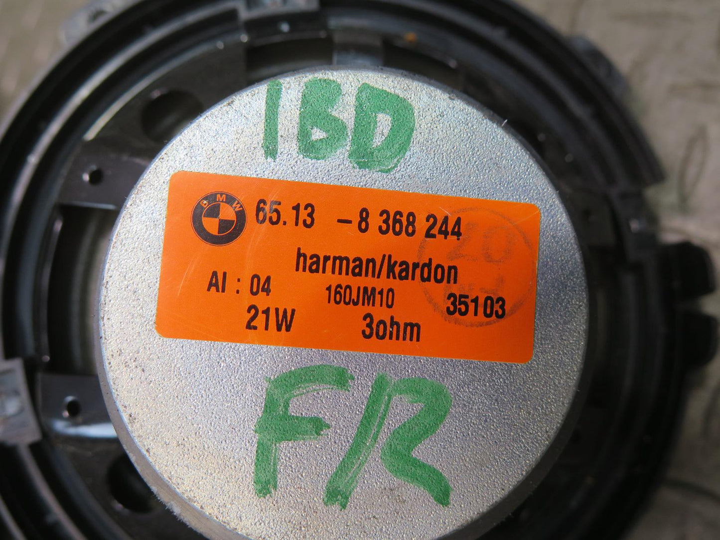 01-06 BMW E46 330ci Convertible Set of 7 Harman Kardon Tweeter Speaker OEM