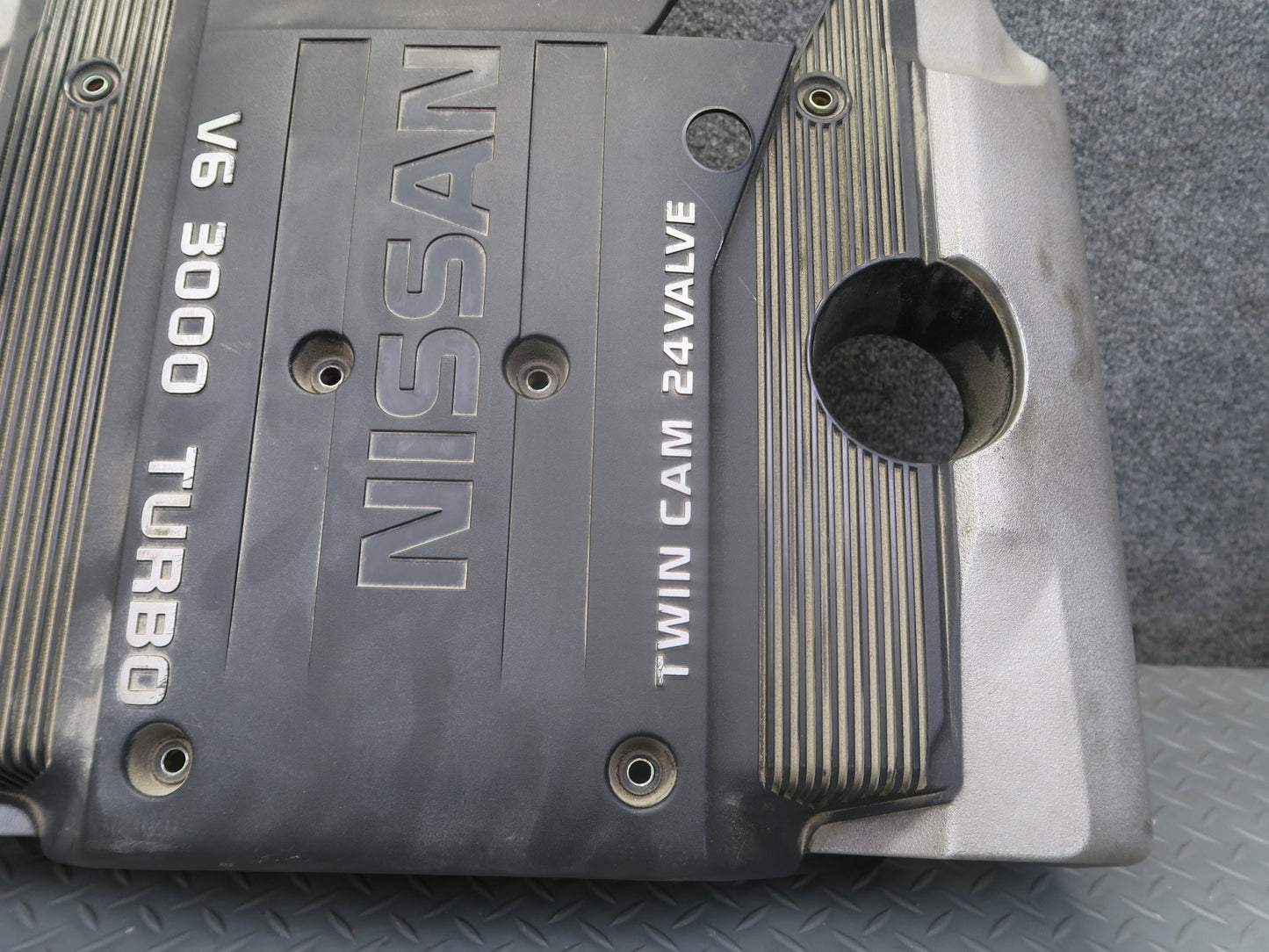 95-97 Nissan Gloria Y33 VQ30DET Turbo Engine Trim Cover Panel 60K Miles OEM