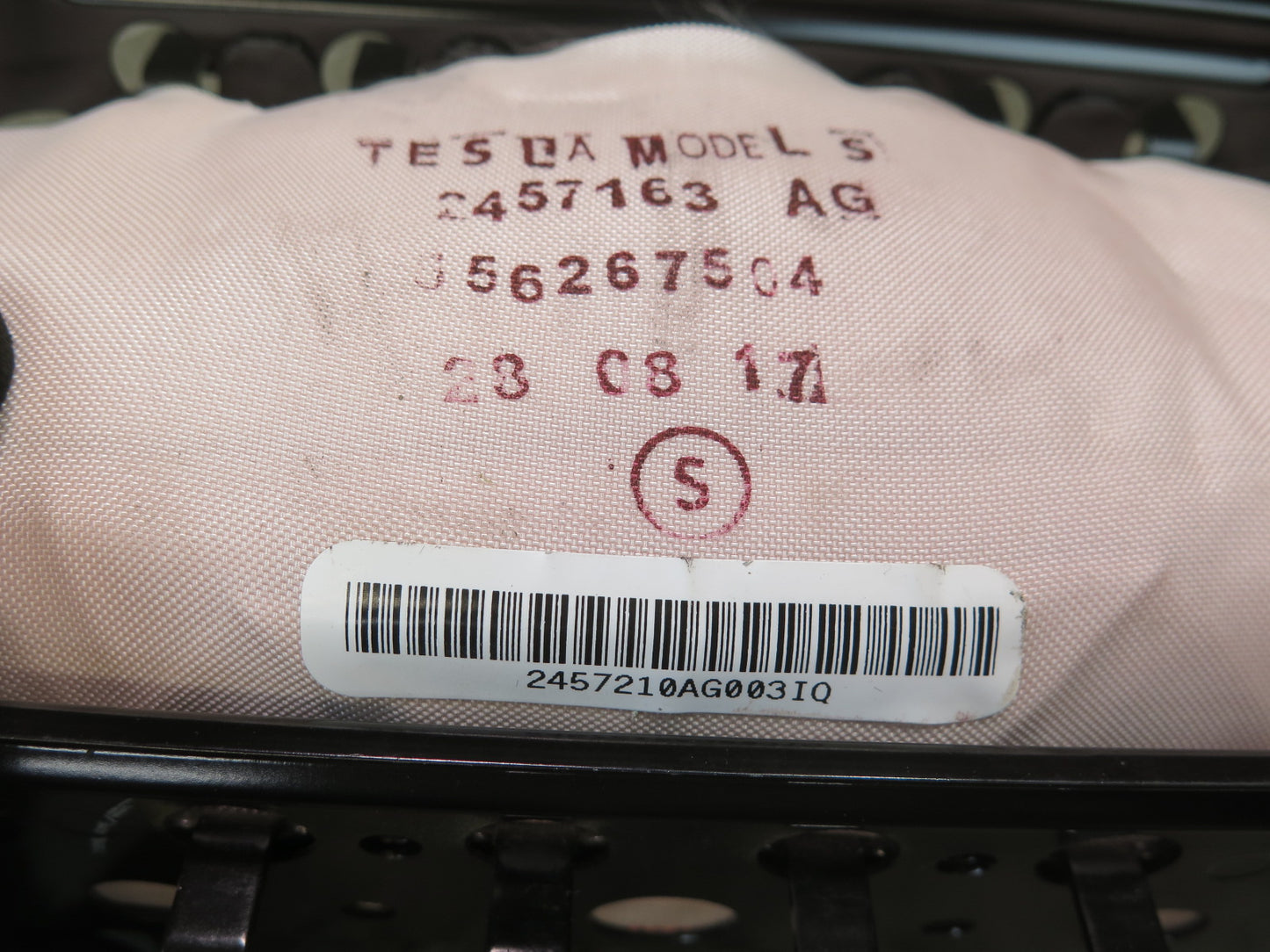 16-19 TESLA MODEL S 75D FRONT RIGHT PASSENGER SIDE DASH SRS AIRBAG OEM