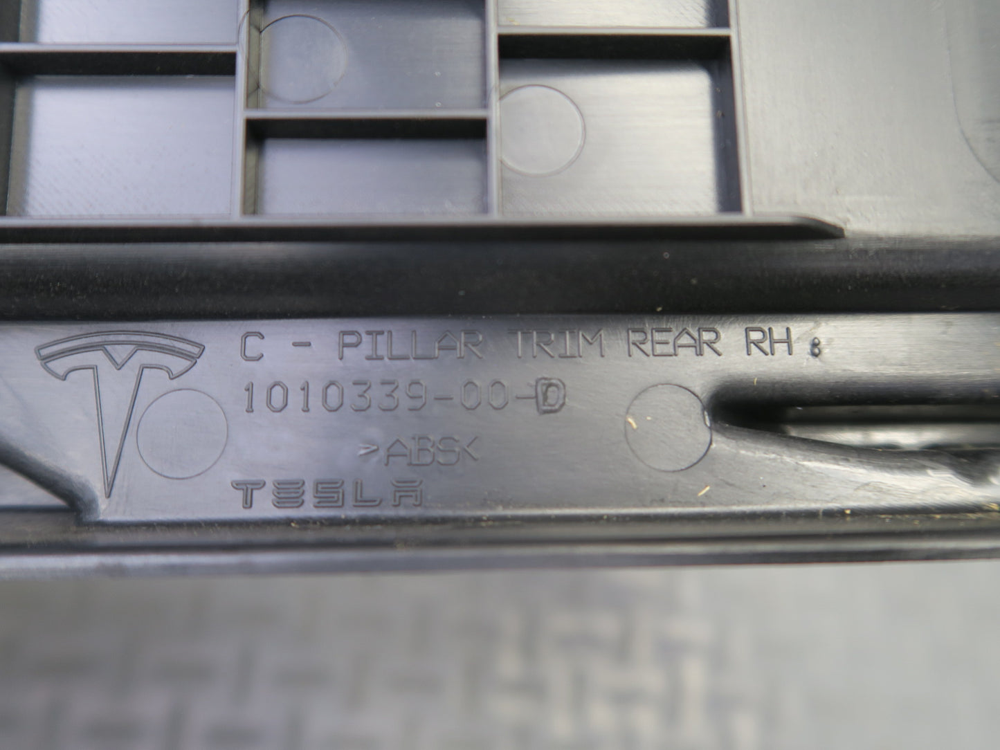 2016-2019 Tesla Model S 75D Left Right Side C Pillar Upper Trim Cover Panel Set