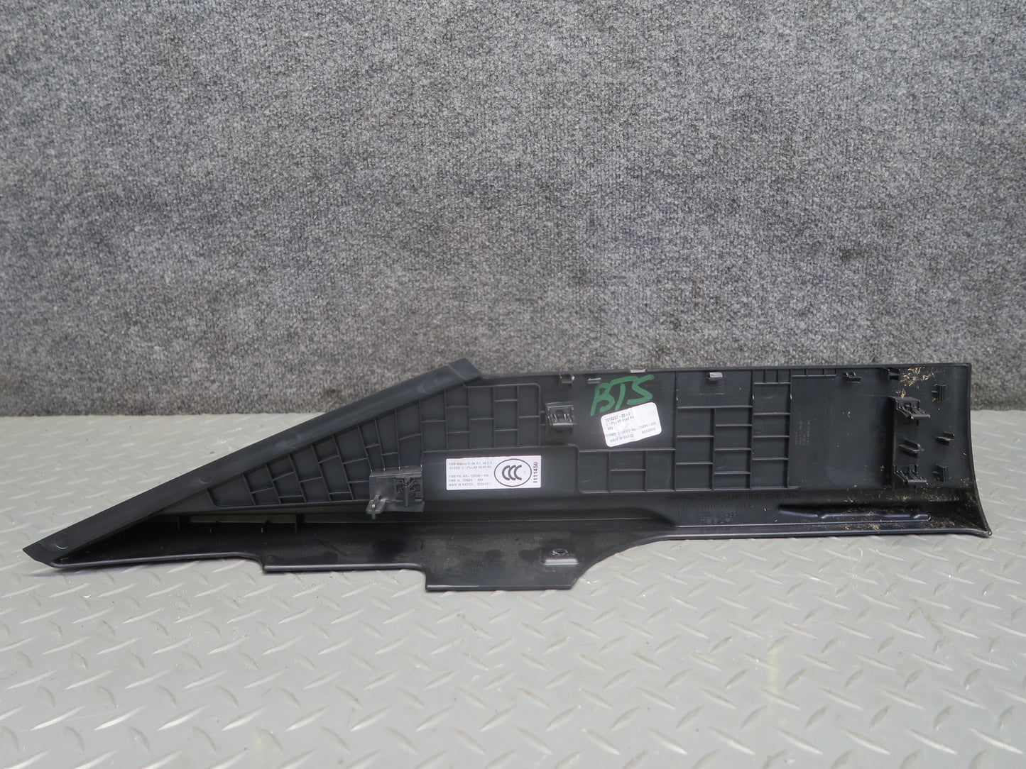 2016-2019 Tesla Model S 75D Left Right Side C Pillar Upper Trim Cover Panel Set