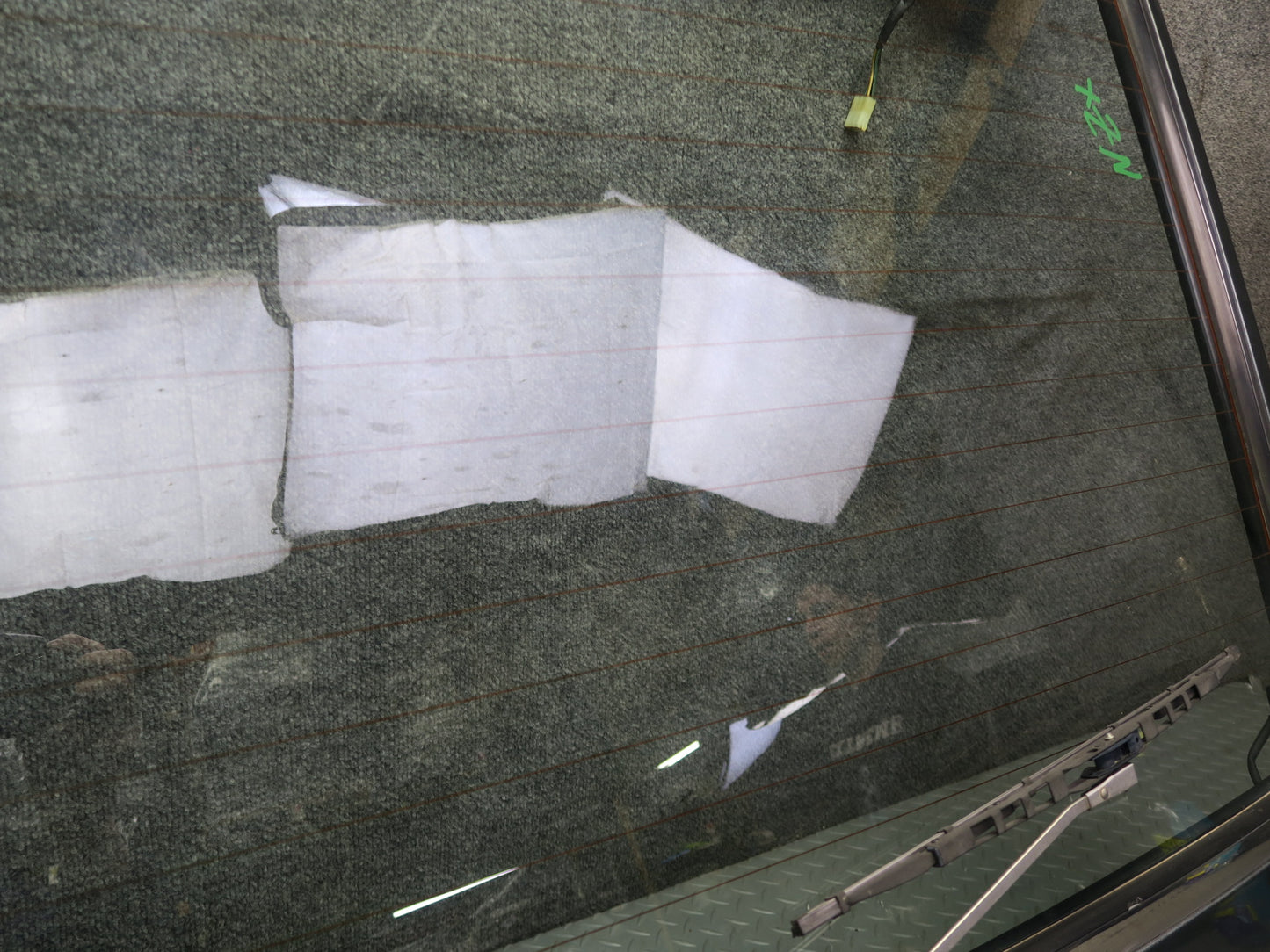 79-83 Datsun 280ZX S130 2+2 Rear Hatch Trunk Lid Gray w Glass & Wiper Assy OEM