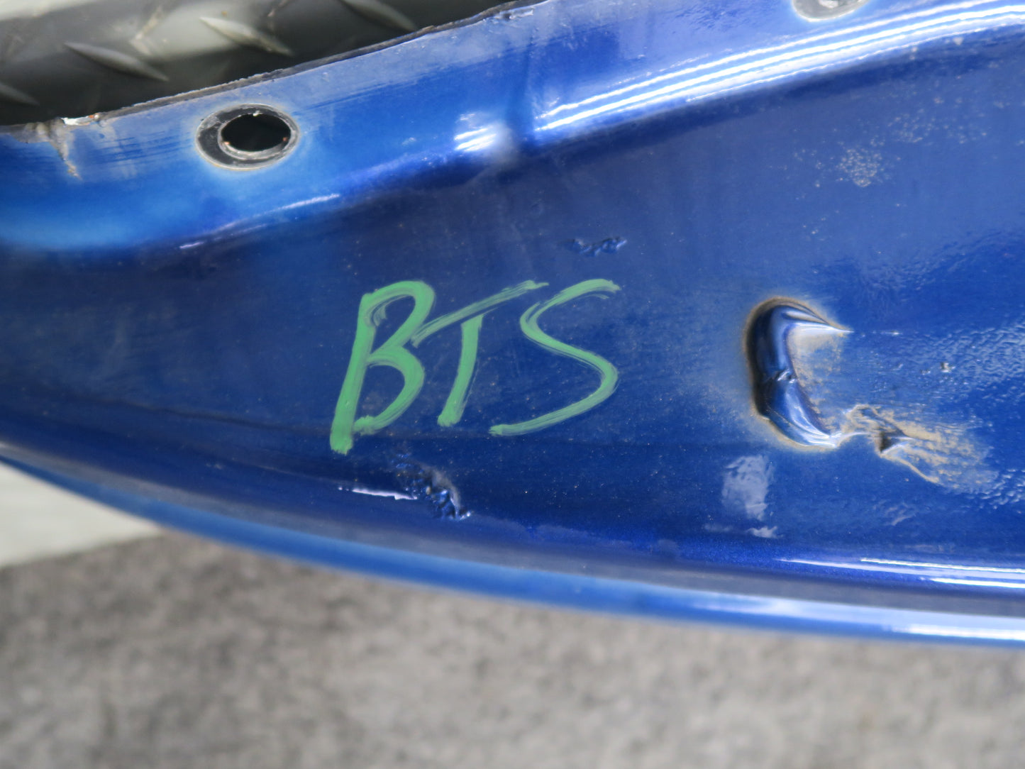 2016-2019 Tesla Model S 75D Rear Bumper Reinforcement Impact Bar Blue