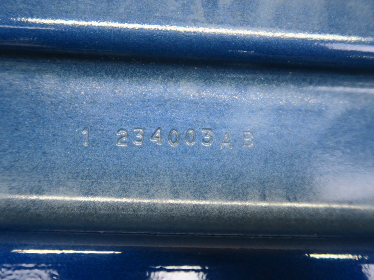 2016-2019 Tesla Model S 75D Rear Bumper Reinforcement Impact Bar Blue