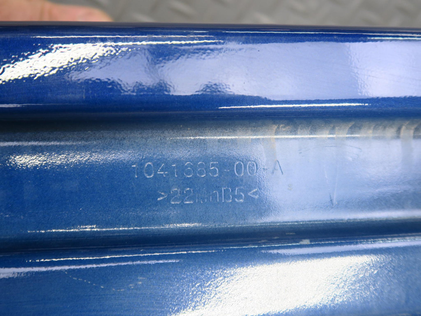 2016-2019 Tesla Model S 75D Rear Bumper Reinforcement Impact Bar Blue