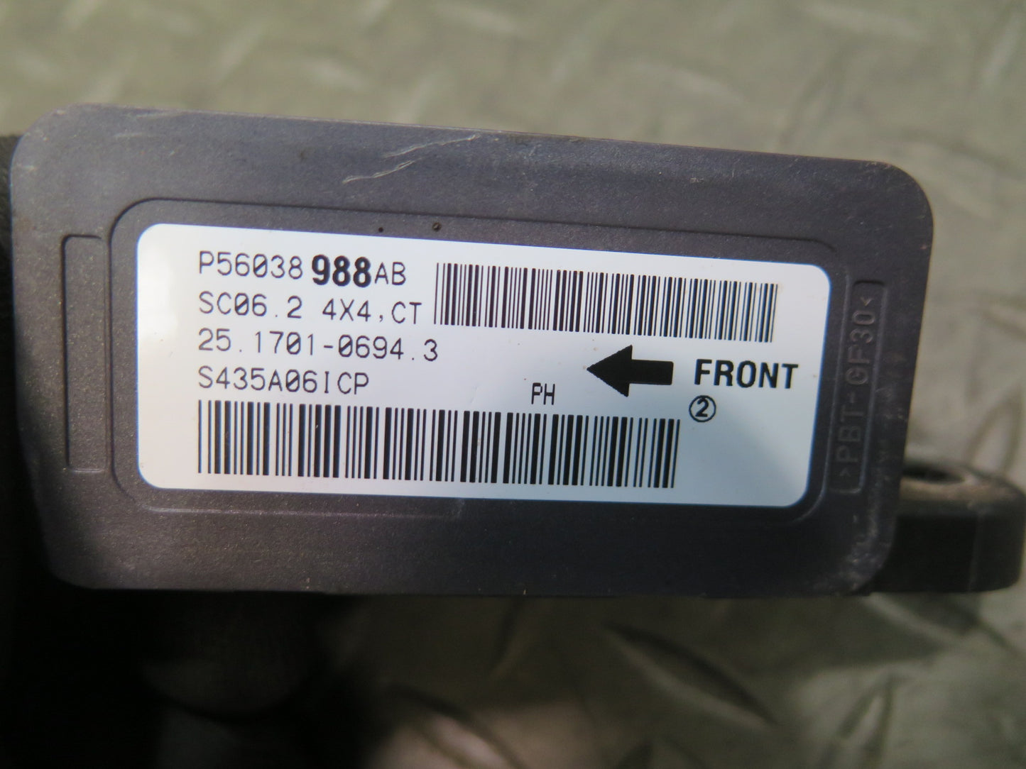 12-18 Jeep Wrangler JK YAW Turn Rate Stability Sensor 56038988AB OEM