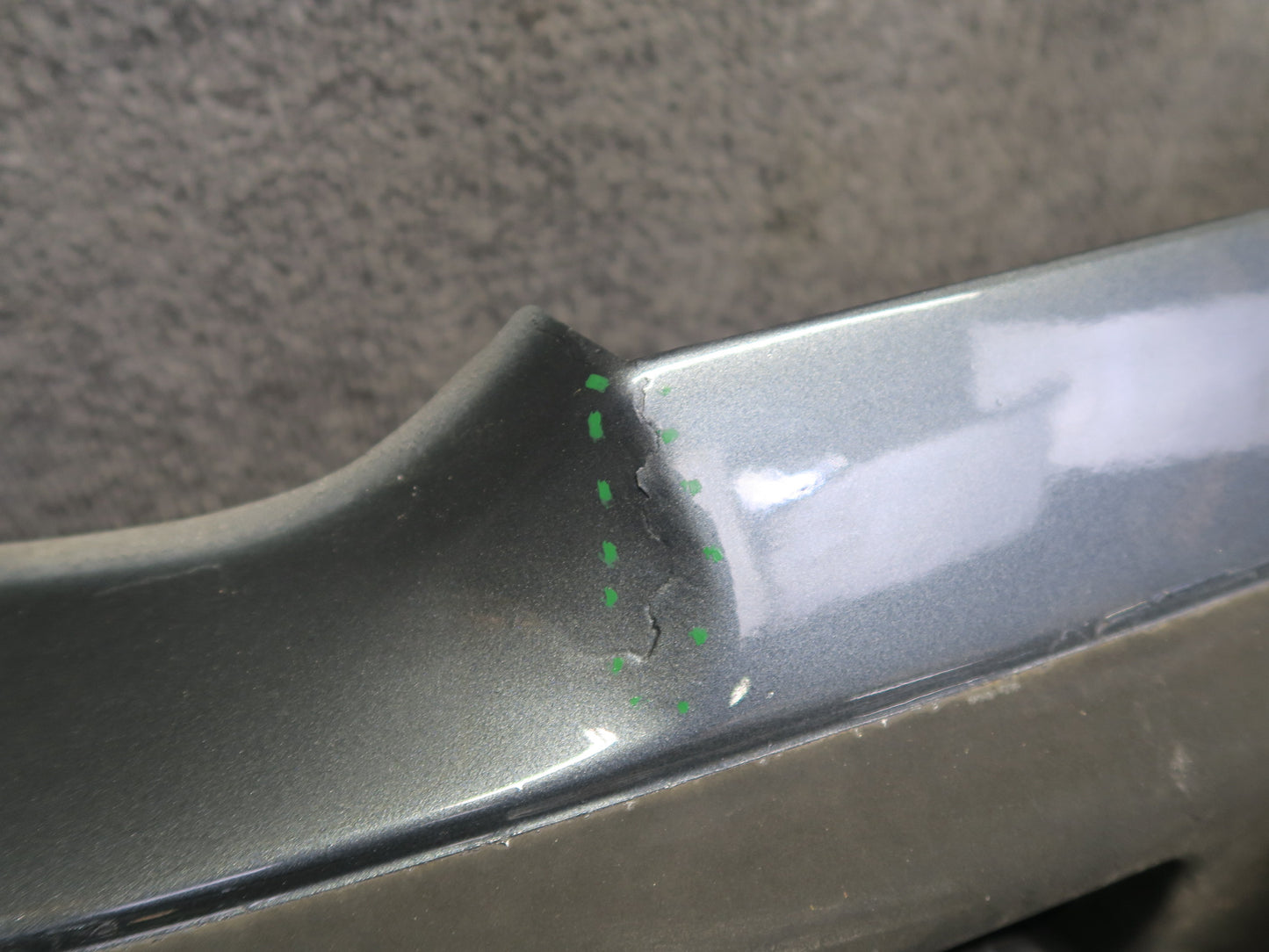 82-83 Datsun 280ZX S130 2+2 NA Front Bumper Cover w Shock Absorber Gray OEM