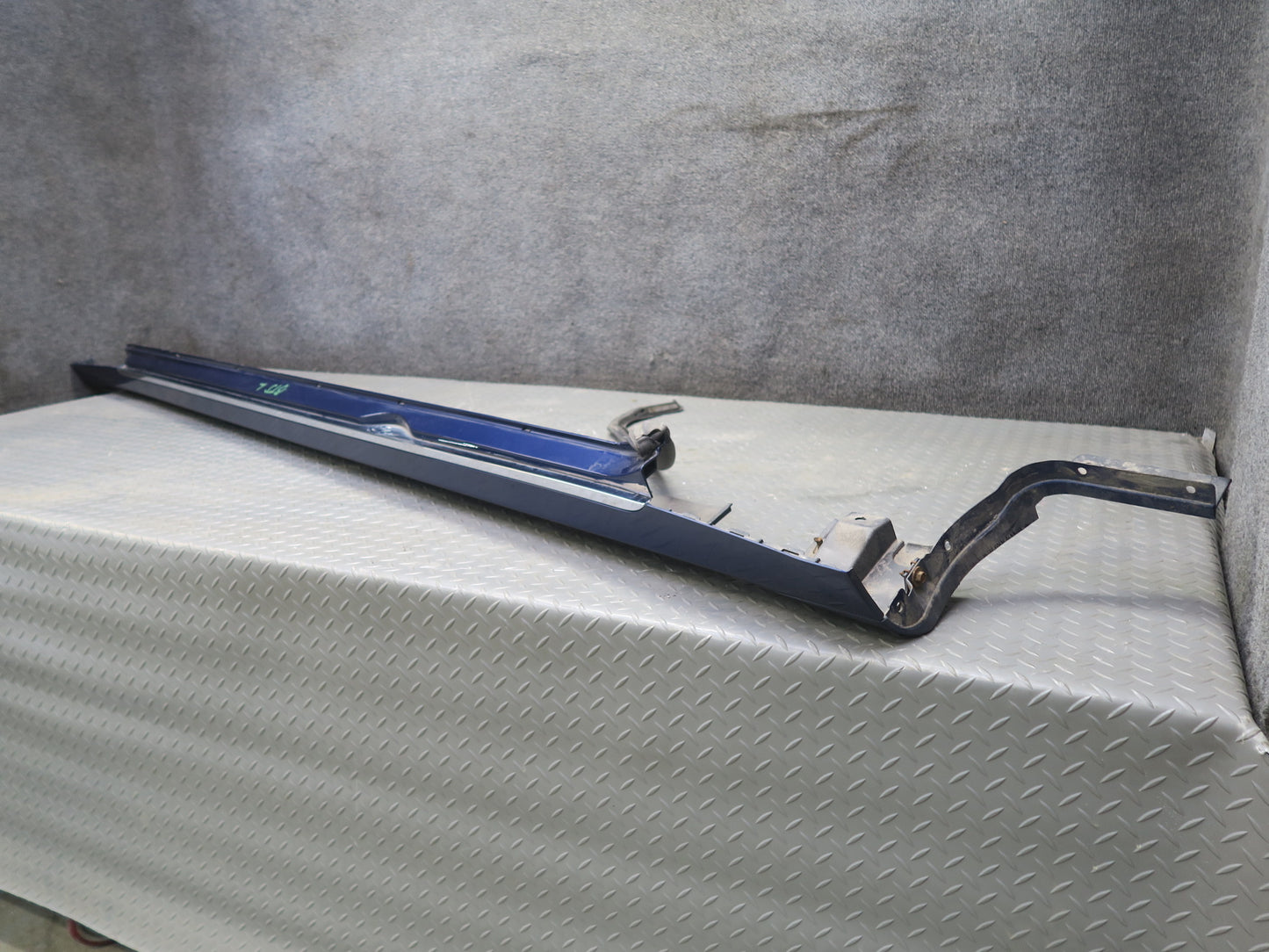 2016-2019 Tesla Model S 75D Right Left Side Skirt Rocker Molding Panel Set Blue