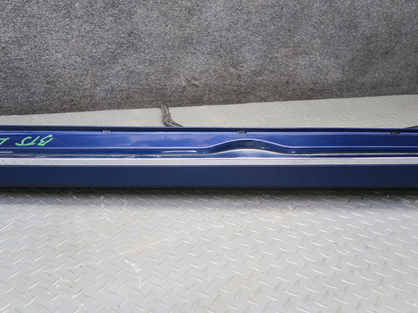 2016-2019 Tesla Model S 75D Right Left Side Skirt Rocker Molding Panel Set Blue