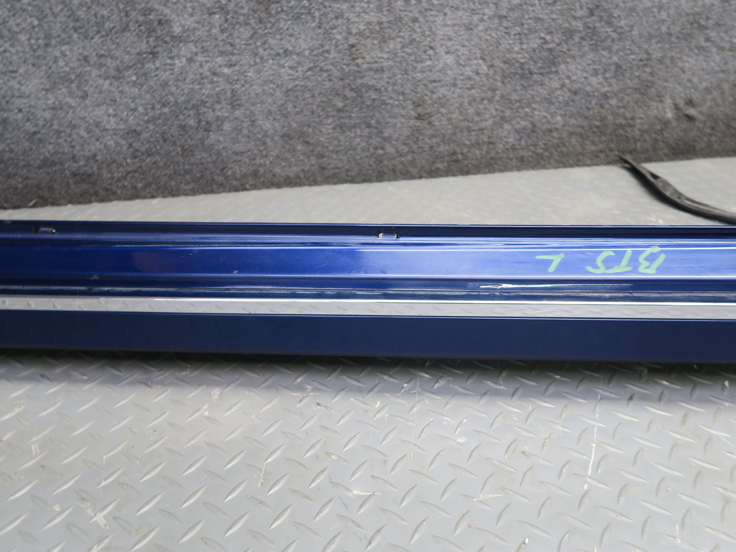 2016-2019 Tesla Model S 75D Right Left Side Skirt Rocker Molding Panel Set Blue