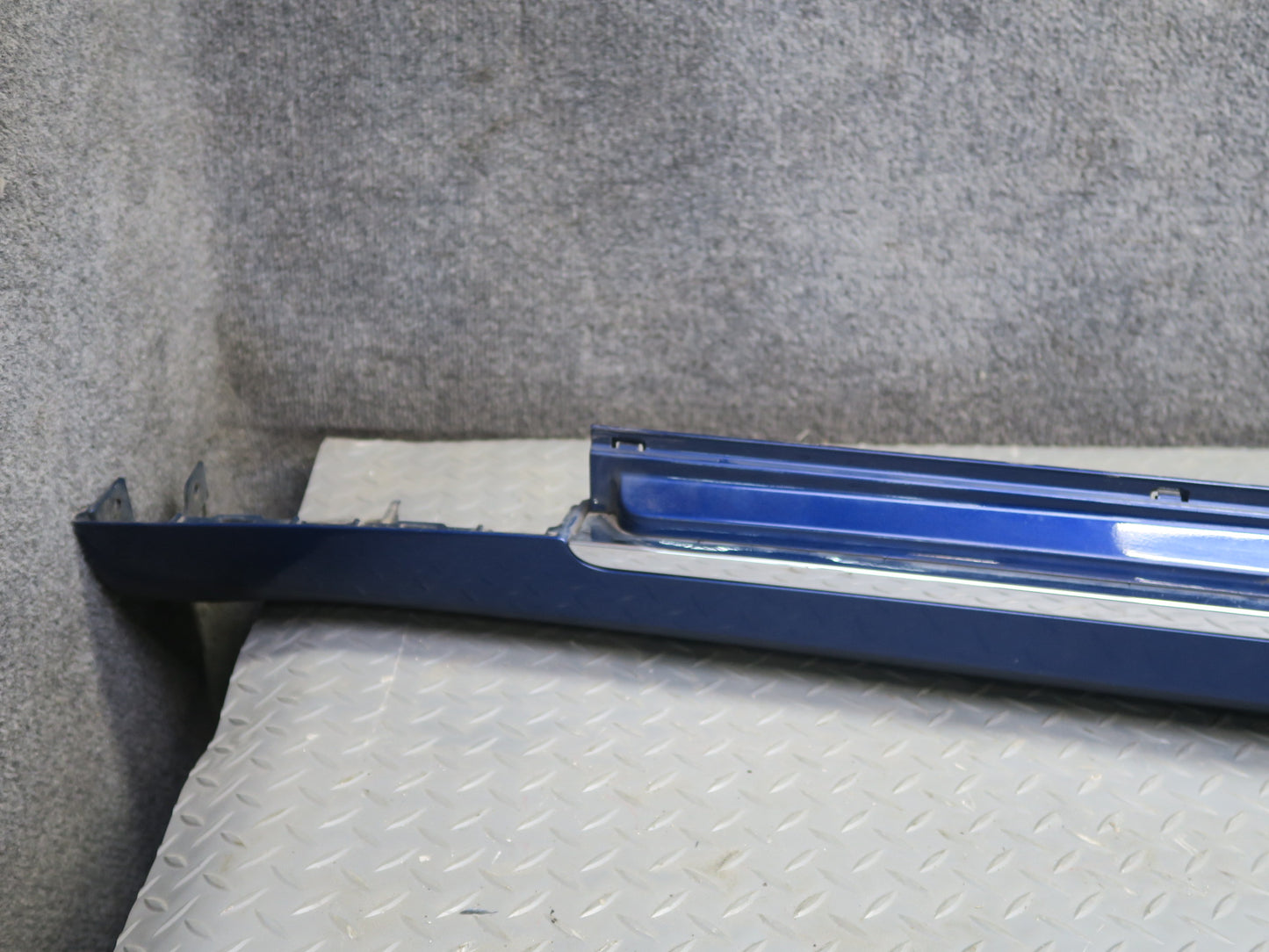 2016-2019 Tesla Model S 75D Right Left Side Skirt Rocker Molding Panel Set Blue