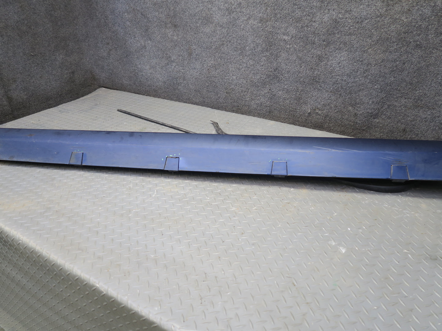 2016-2019 Tesla Model S 75D Right Left Side Skirt Rocker Molding Panel Set Blue