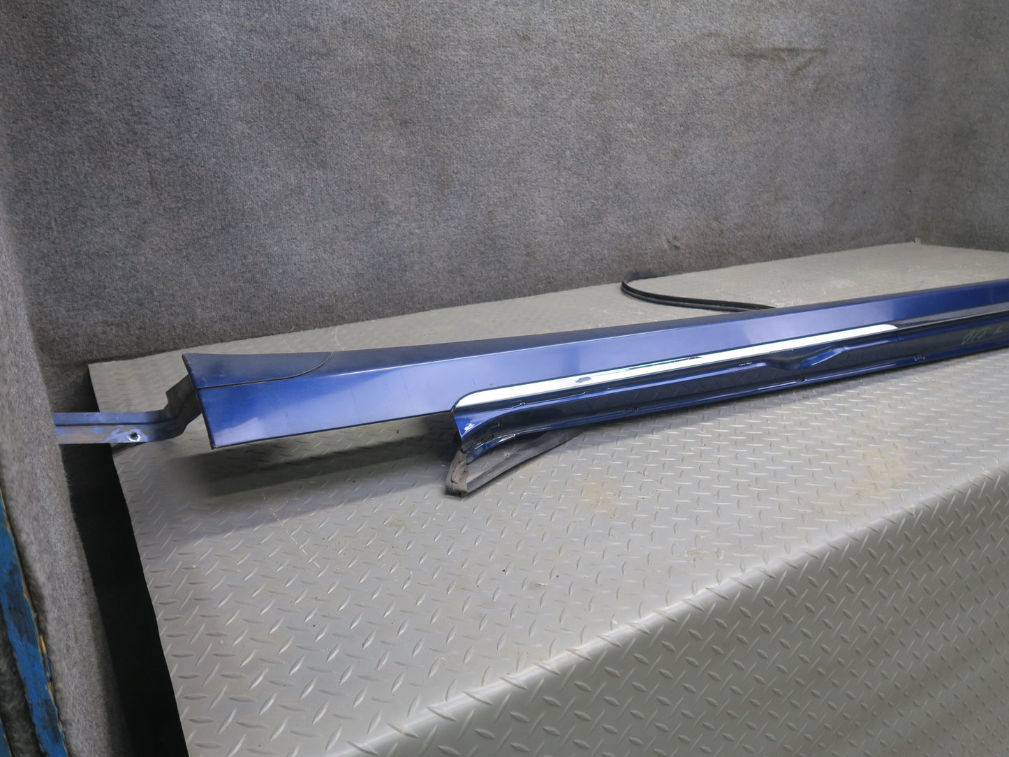 2016-2019 Tesla Model S 75D Right Left Side Skirt Rocker Molding Panel Set Blue