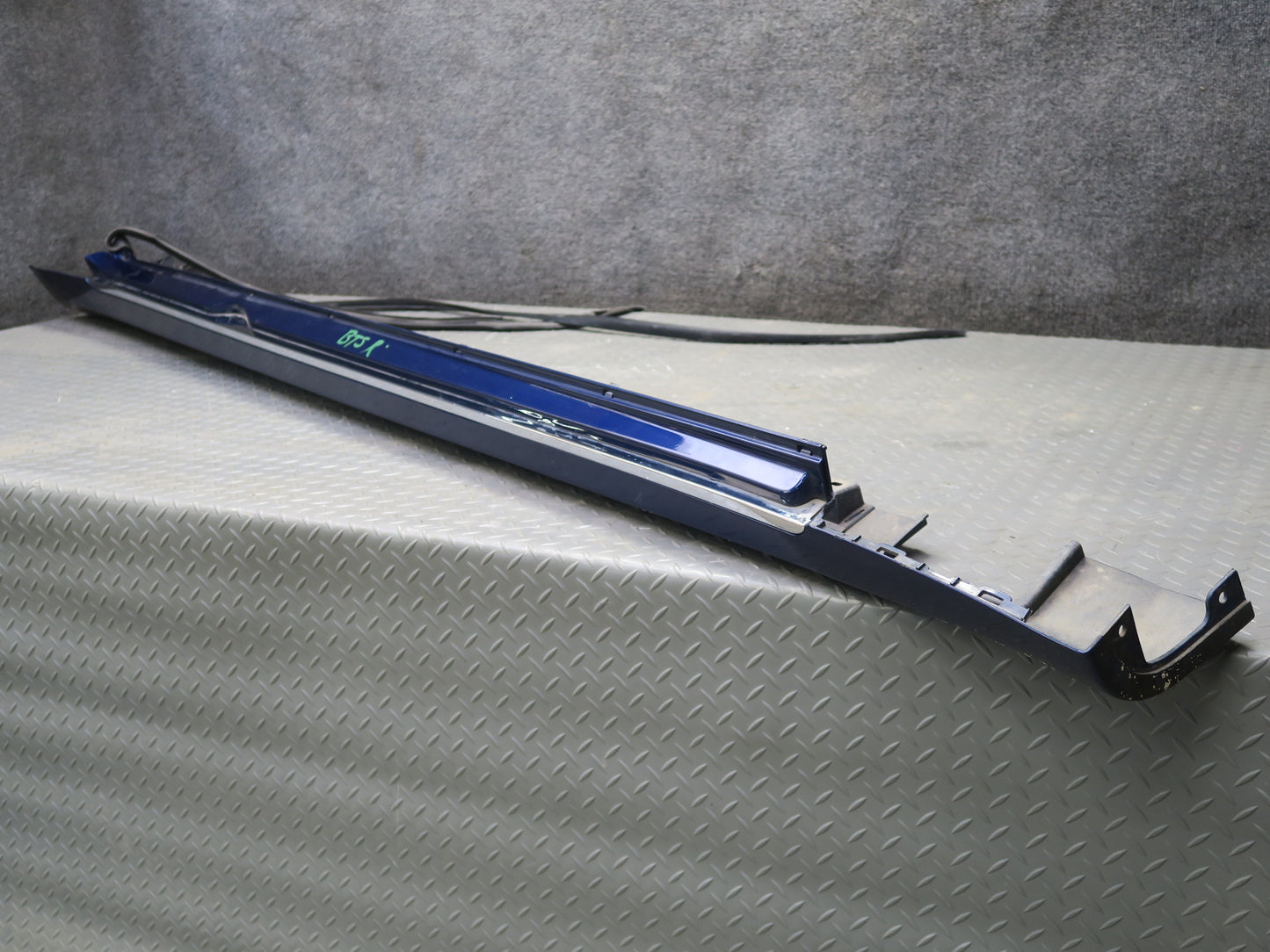 2016-2019 Tesla Model S 75D Right Left Side Skirt Rocker Molding Panel Set Blue
