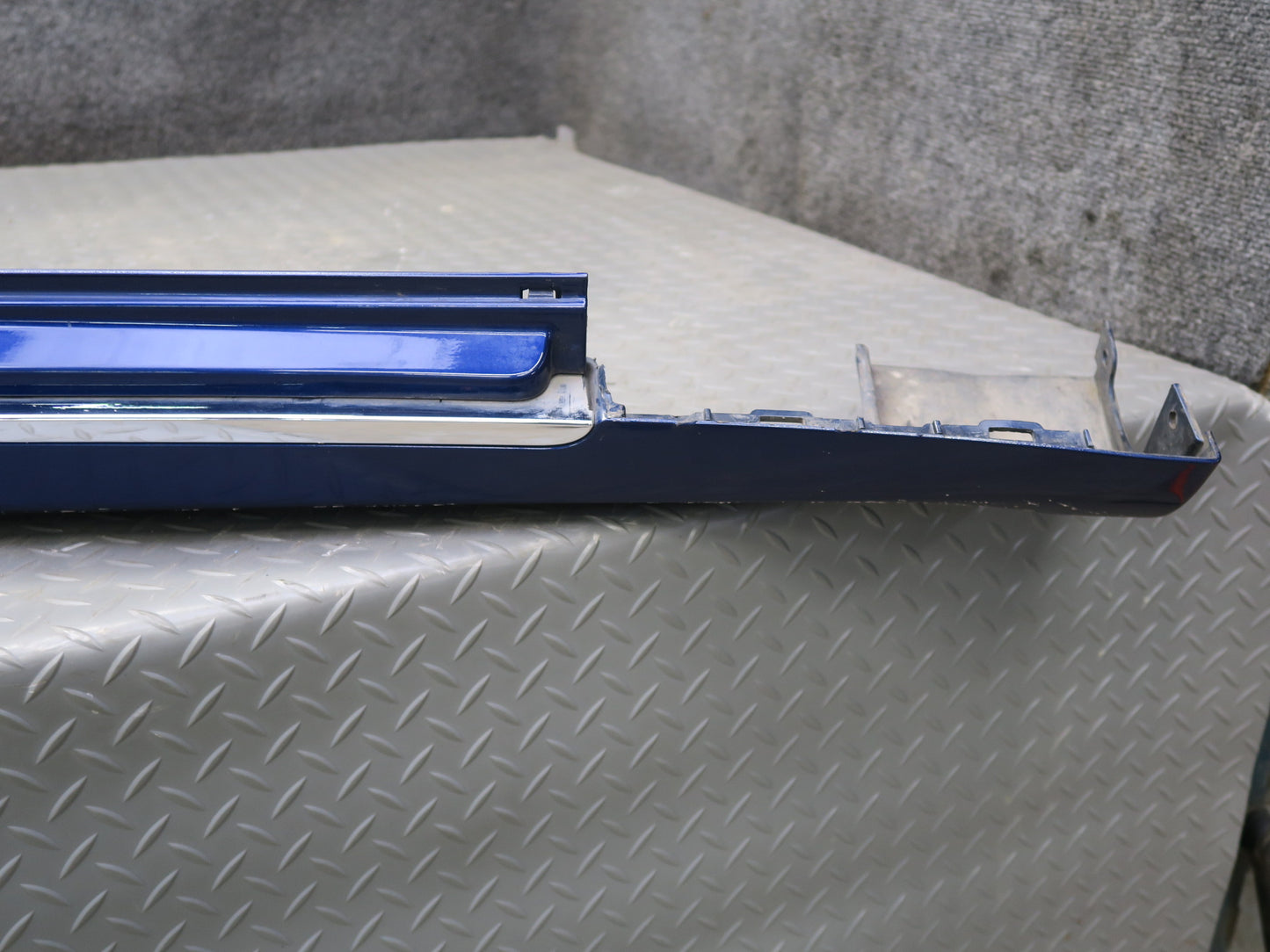 2016-2019 Tesla Model S 75D Right Left Side Skirt Rocker Molding Panel Set Blue