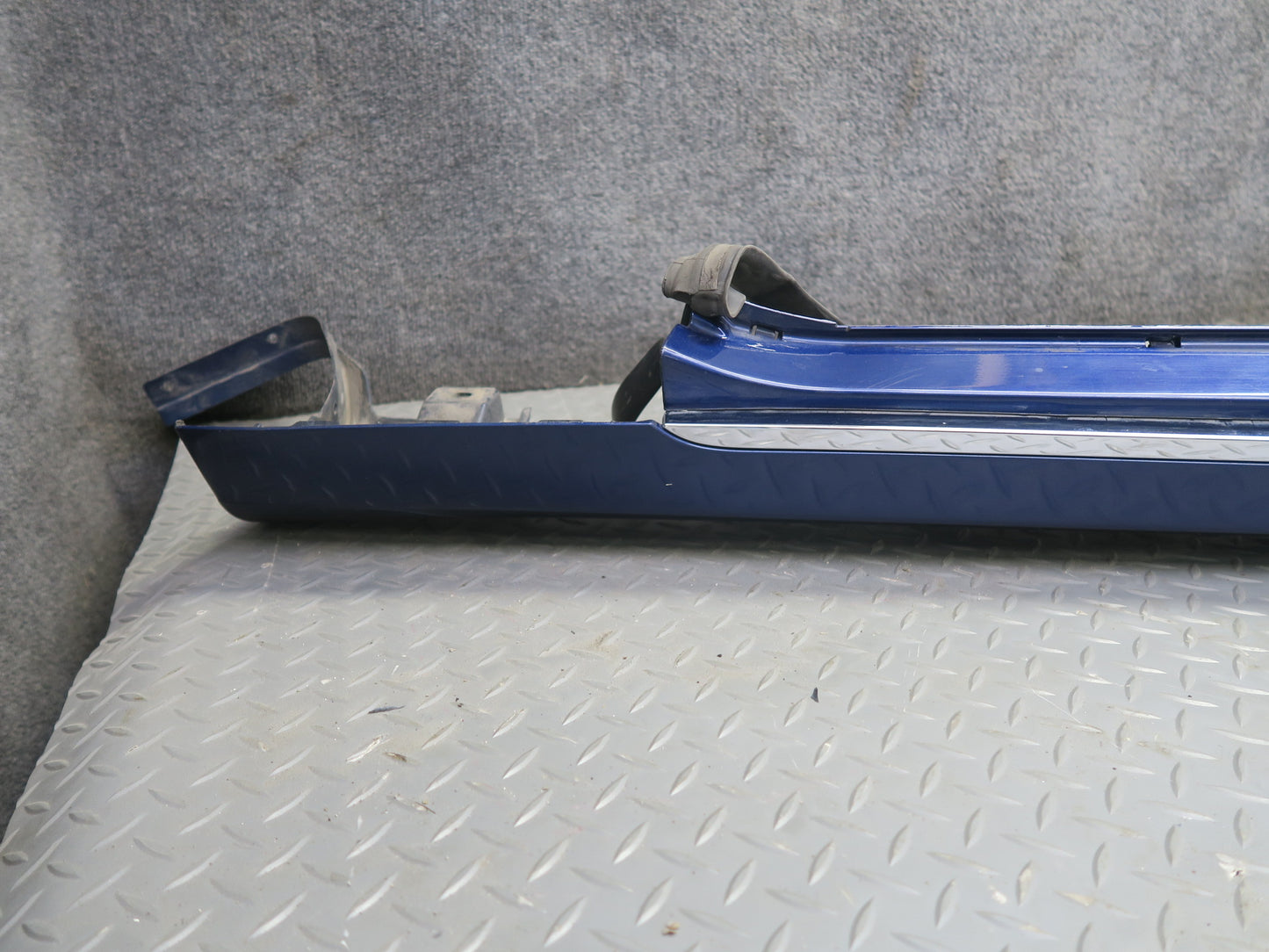 2016-2019 Tesla Model S 75D Right Left Side Skirt Rocker Molding Panel Set Blue