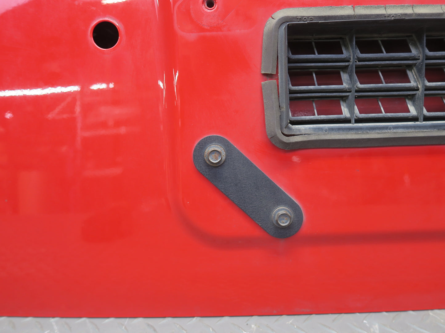 11-17 Jeep Wrangler JK Rear Trunk Lower Deck Lid Gate Panel RED OEM