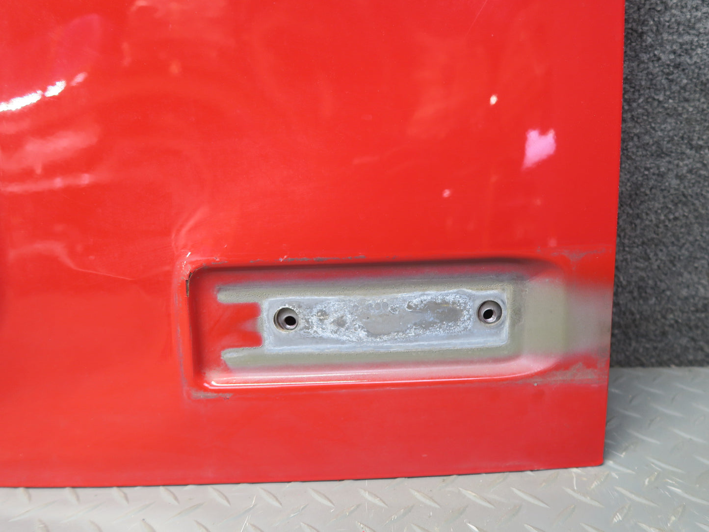 11-17 Jeep Wrangler JK Rear Trunk Lower Deck Lid Gate Panel RED OEM