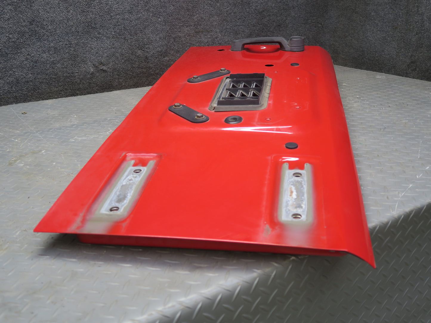 11-17 Jeep Wrangler JK Rear Trunk Lower Deck Lid Gate Panel RED OEM
