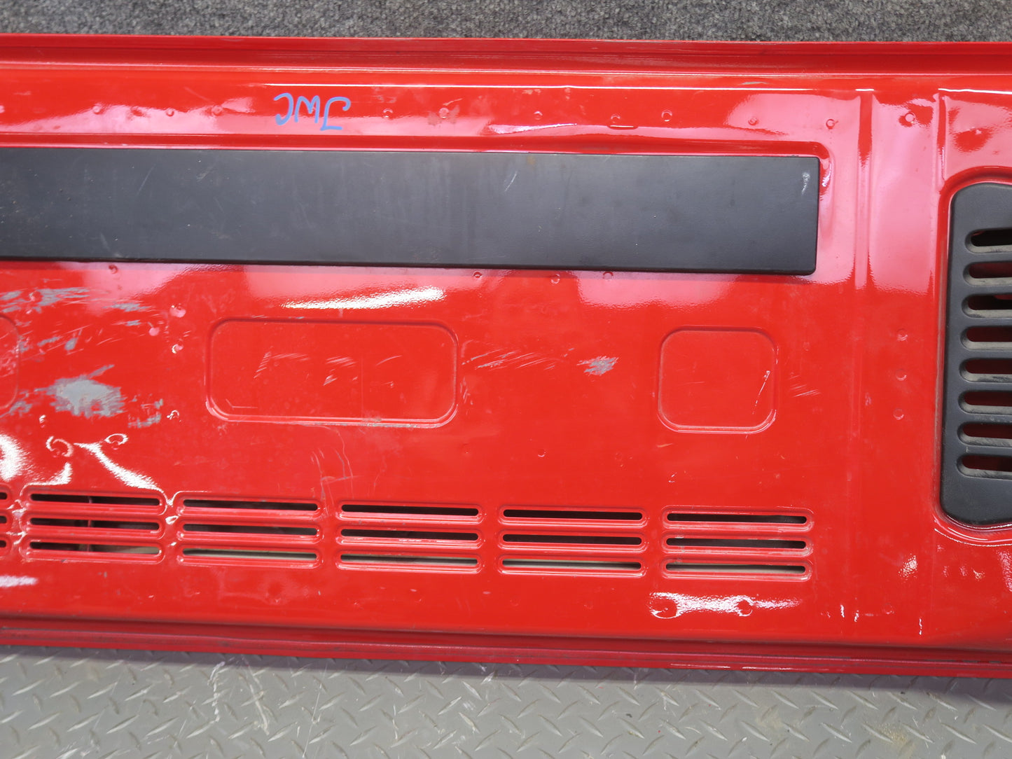 11-17 Jeep Wrangler JK Rear Trunk Lower Deck Lid Gate Panel RED OEM