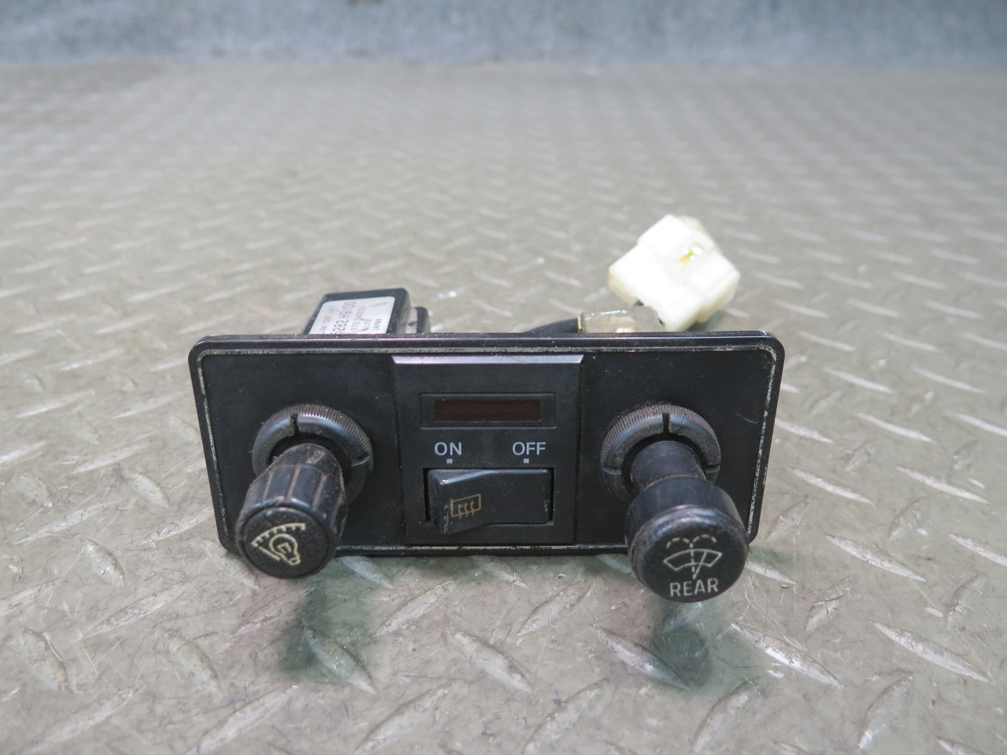 81-83 Datsun Nissan 280ZX Dimmer Rear Wiper & Defrost Switch Panel OEM