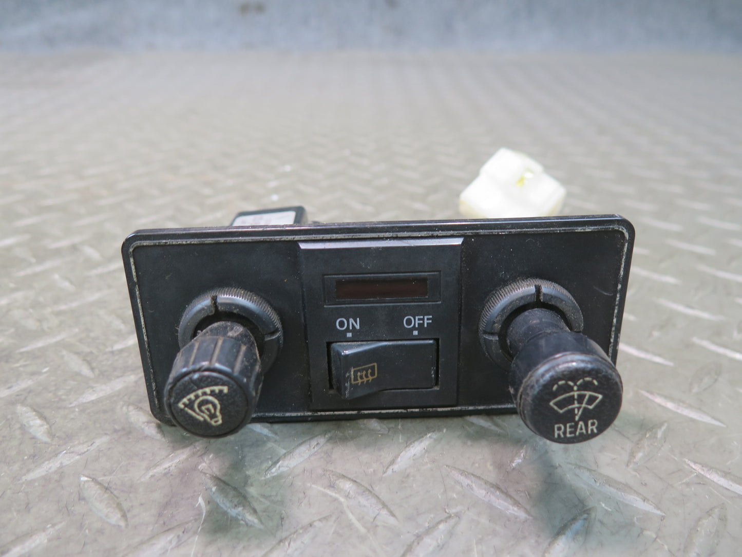 81-83 Datsun Nissan 280ZX Dimmer Rear Wiper & Defrost Switch Panel OEM