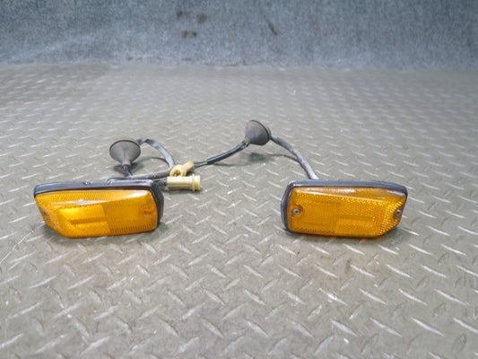 79-83 Datsun 280ZX S130 Front Right & Left Side Marker Light Lamp Set OEM
