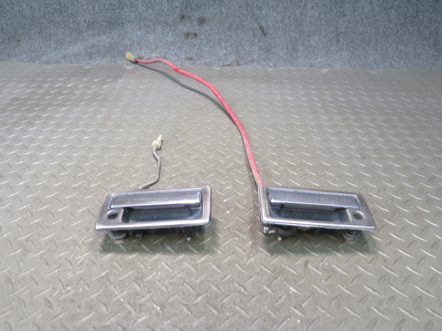 79-83 Datsun S130 280ZX 2+2 Left & Right Door Exterior Handle Gray Set OEM