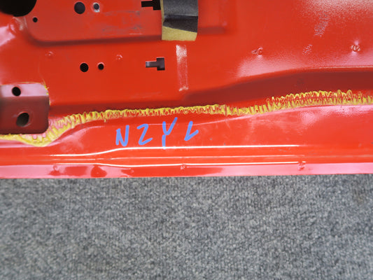84-89 Nissan Z31 300ZX 2+2 Left Door Shell Panel w Window Guide HOT RED OEM