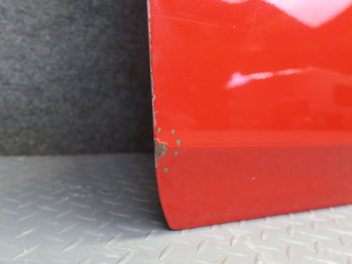 84-89 Nissan Z31 300ZX 2+2 Left Door Shell Panel w Window Guide HOT RED OEM