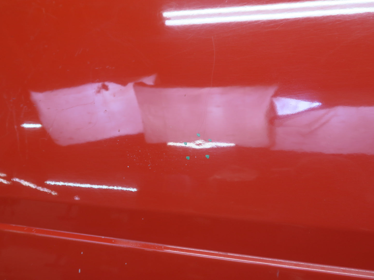 84-89 Nissan Z31 300ZX 2+2 Left Door Shell Panel w Window Guide HOT RED OEM
