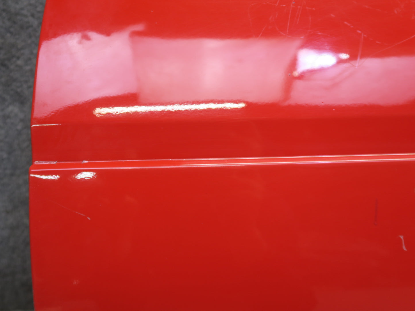 84-89 Nissan Z31 300ZX 2+2 Left Door Shell Panel w Window Guide HOT RED OEM