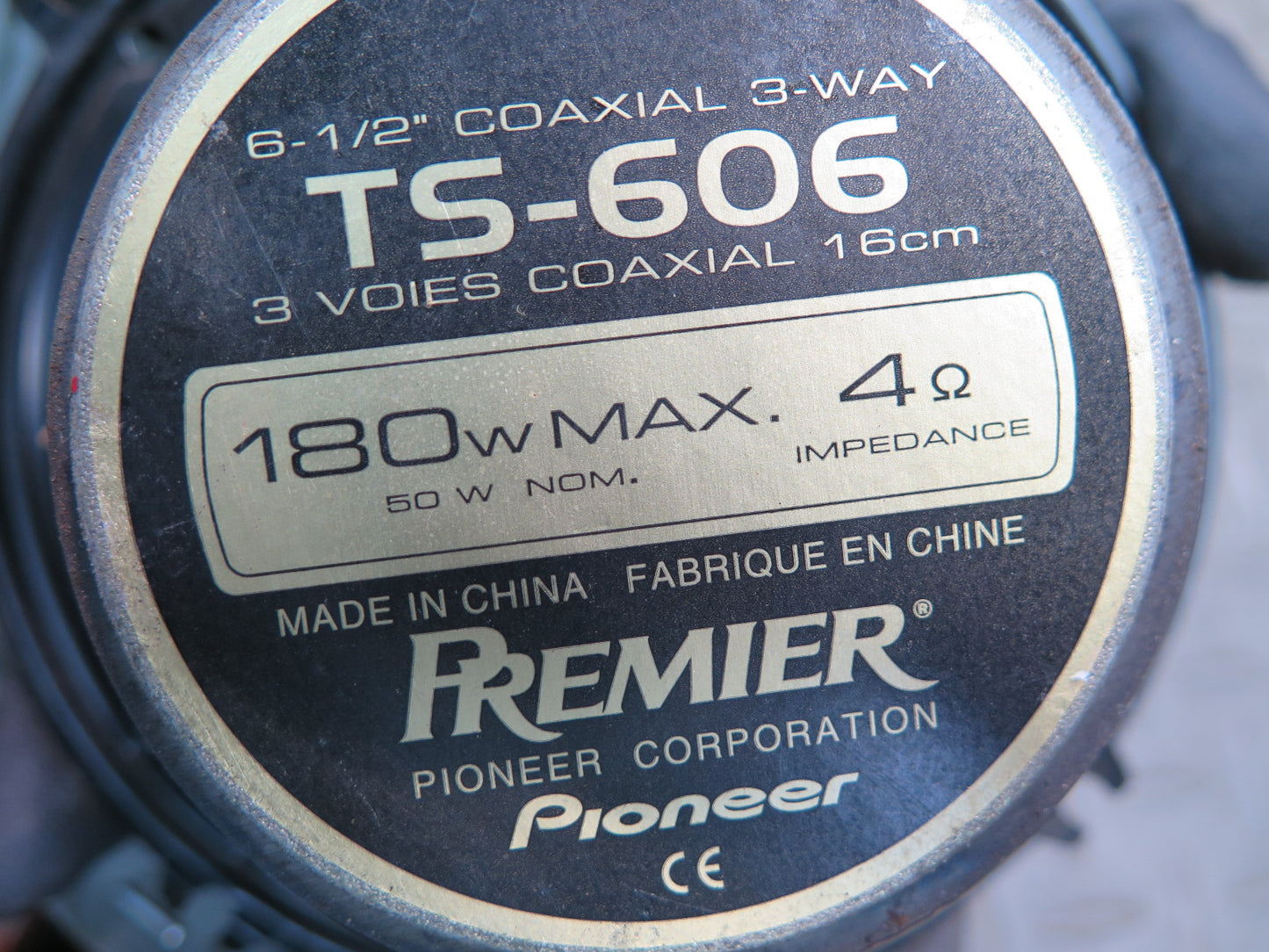 Set of 2 Pioneer TS-606 3-WAY 6.5'' 16CM 180W MAX Coaxial Car Speaker