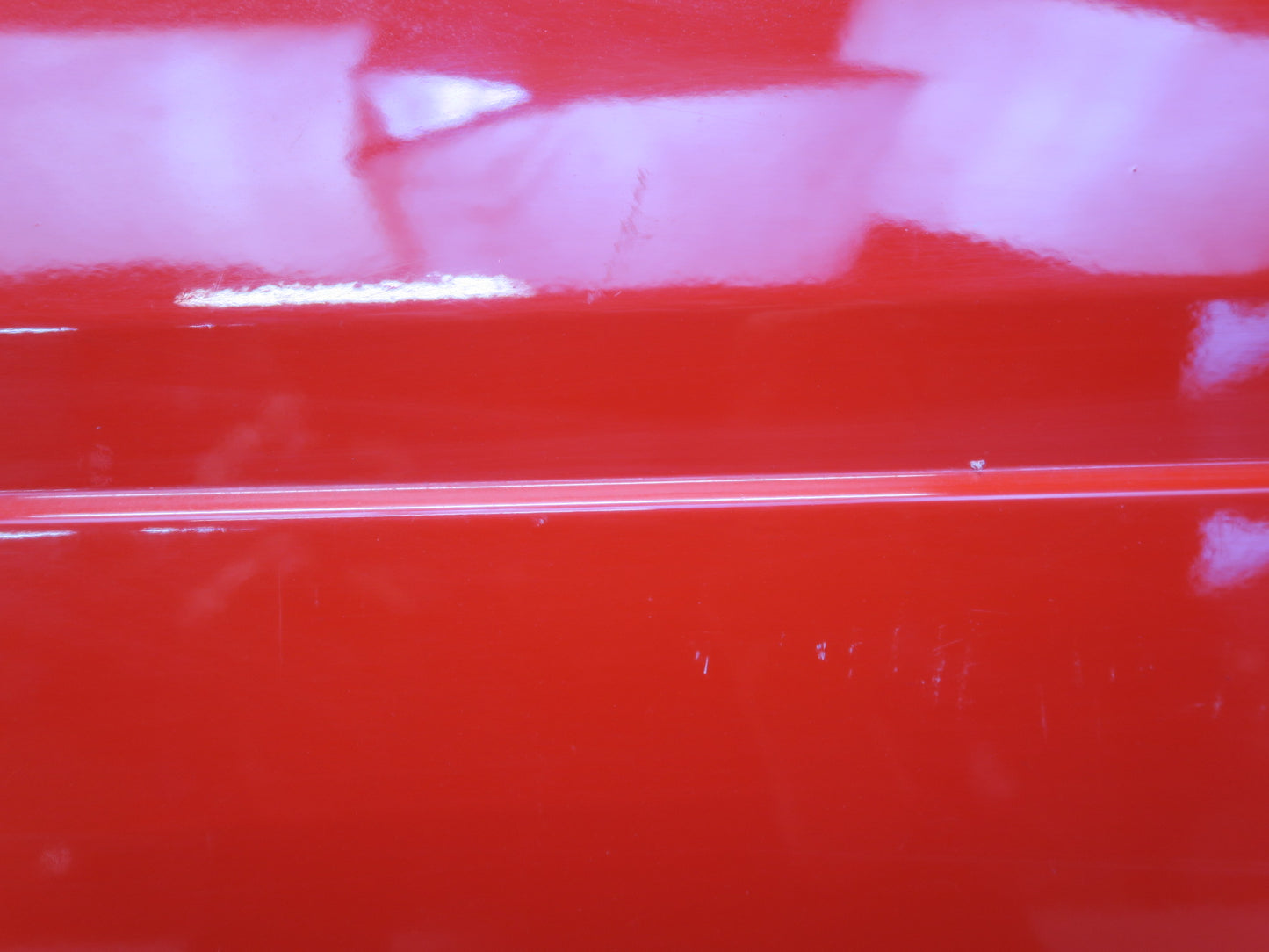 84-89 Nissan Z31 300ZX 2+2 Left Door Shell Panel w Window Guide HOT RED OEM