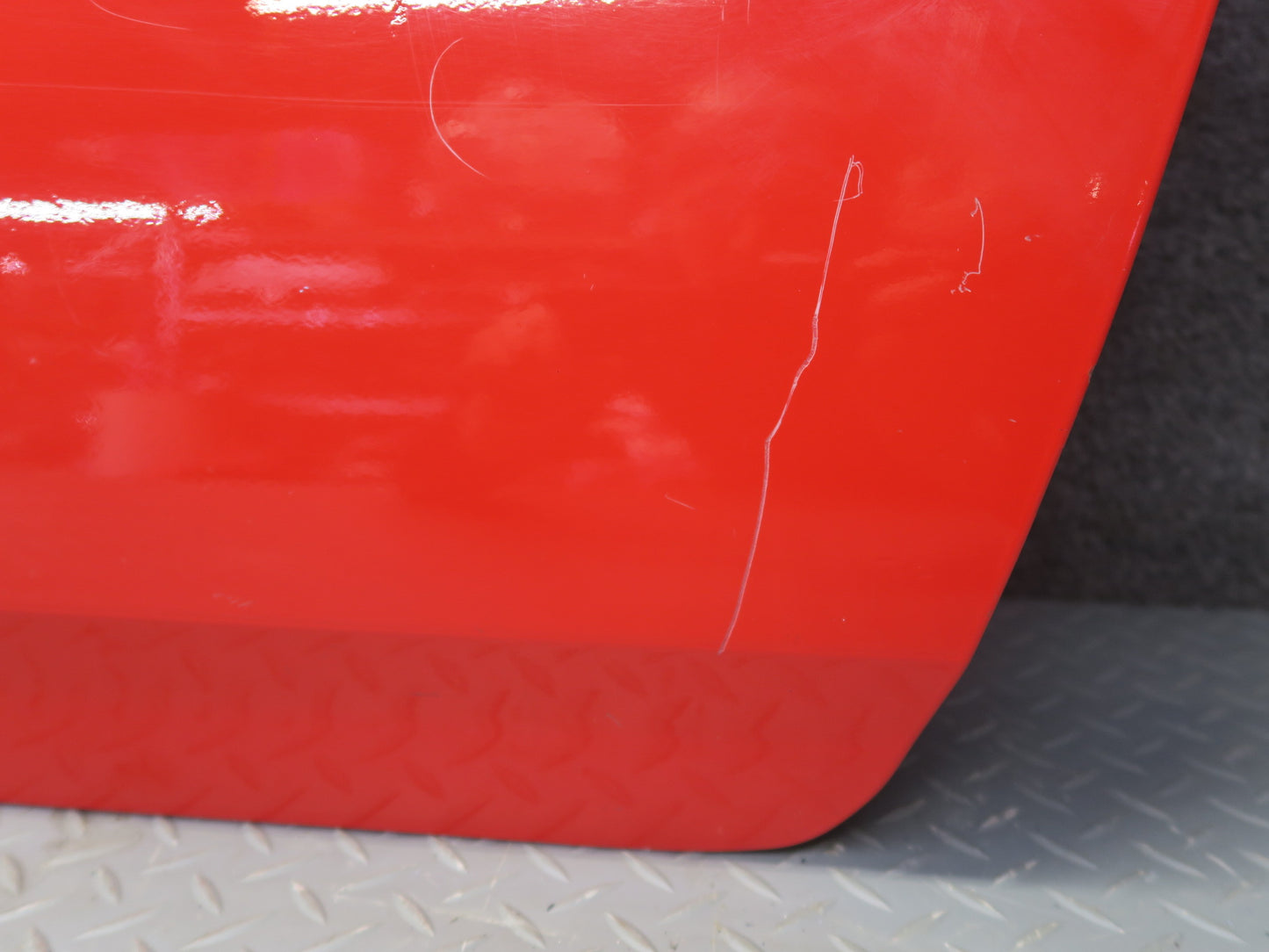 84-89 Nissan Z31 300ZX 2+2 Left Door Shell Panel w Window Guide HOT RED OEM
