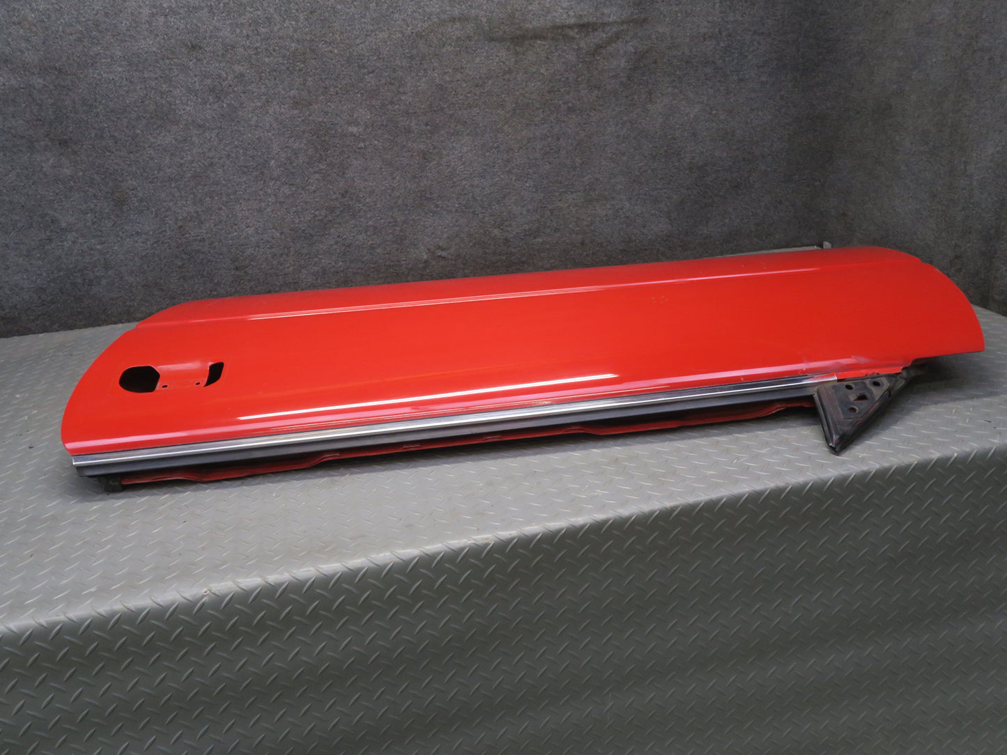 84-89 Nissan Z31 300ZX 2+2 Left Door Shell Panel w Window Guide HOT RED OEM