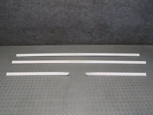 01-06 BMW E46 330ci 2DOOR Set of 4 Rear Quarter & Door Trim Molding White OEM
