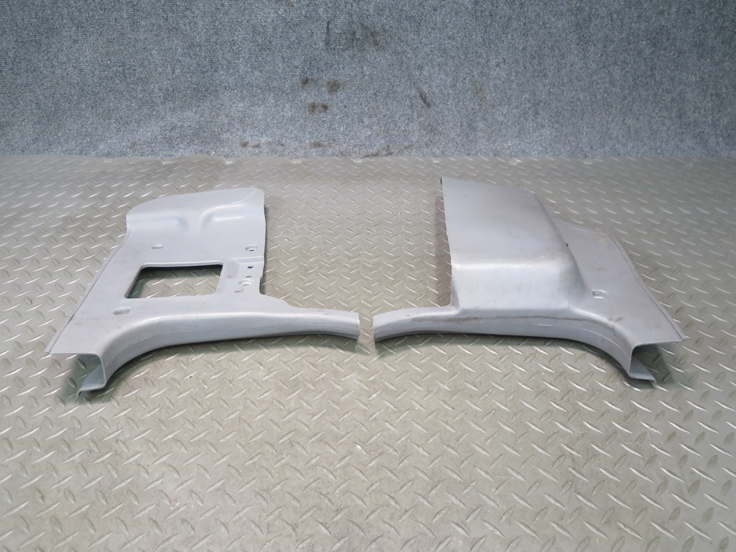 79-83 Datsun S130 280ZX Front Left & Right Kick Trim Cover Panel Set Gray OEM