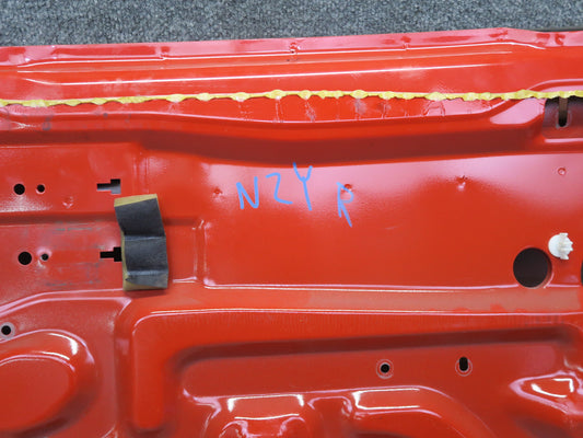 84-89 Nissan Z31 300ZX 2+2 Right Door Shell Panel w Window Guide HOT RED OEM