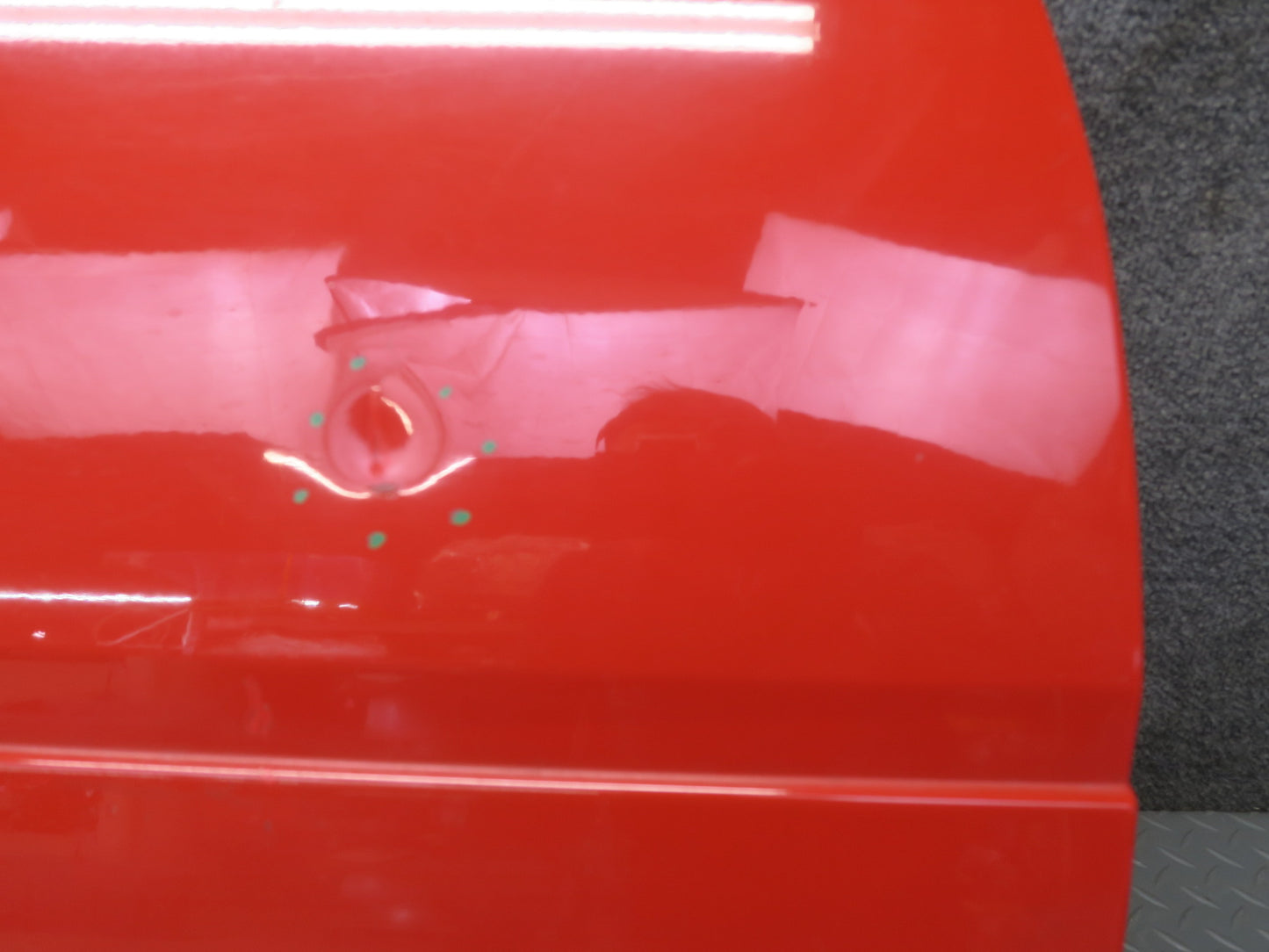 84-89 Nissan Z31 300ZX 2+2 Right Door Shell Panel w Window Guide HOT RED OEM